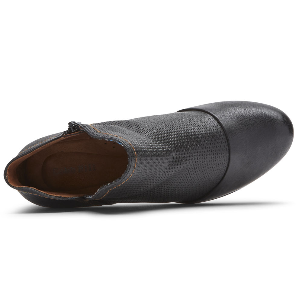 Boots Rockport Womens - Cobb Hill Gratasha V-Cut Black - Philippines BJNP-23874